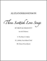 Three Scottish Love Songs SATB choral sheet music cover